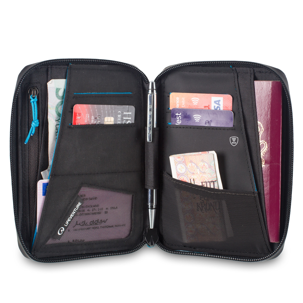 Lifeventure RFID Etui für Pass und Kreditkarten auf Reisen