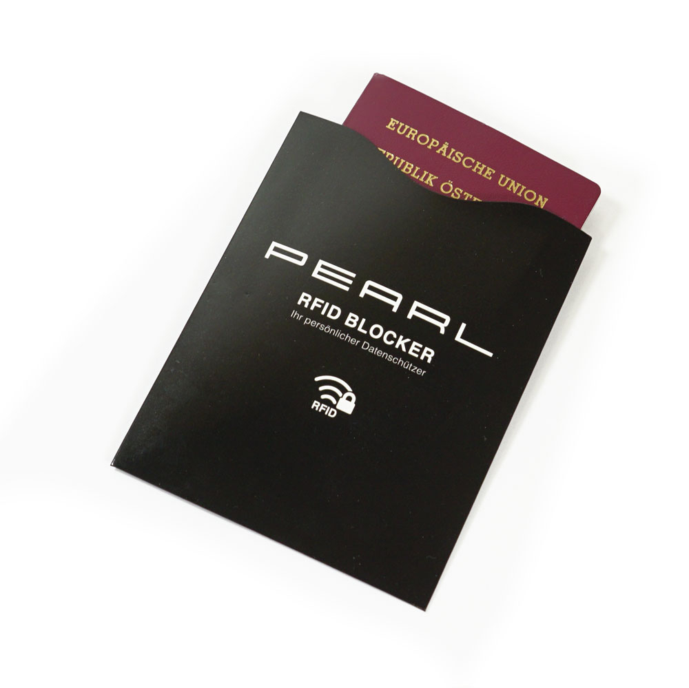 Pearl RFID Schutzhülle für den Pass - 14 x 9,6 cm