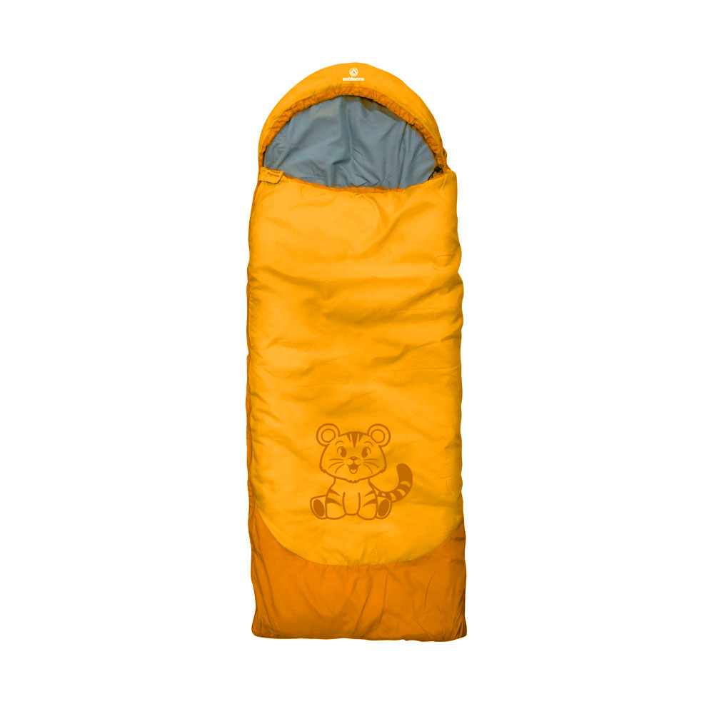 outdoorer Kinderschlafsack Dream Express in Orange mit Tigermotiv