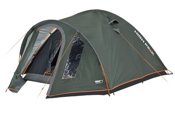 High Peak Campingzelt vorne Campingzelt für 2 Personen mit Vorbau und wärmereduzierender UV-Alubeschichtung