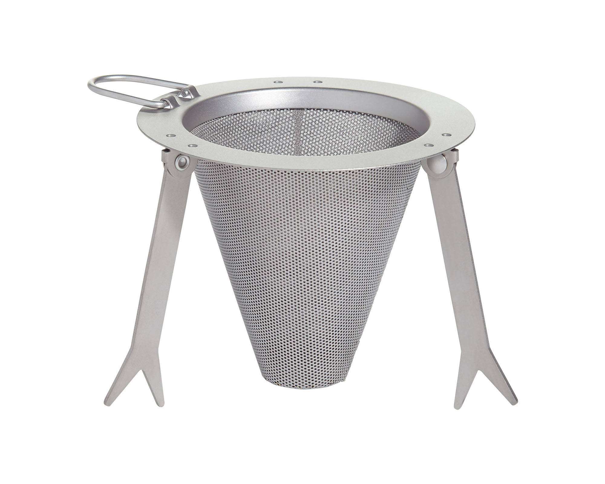 Vargo Kaffeefilter für unterwegs mit ausgeklappten Beinstützen Kaffeefilter für unterwegs von Vargo