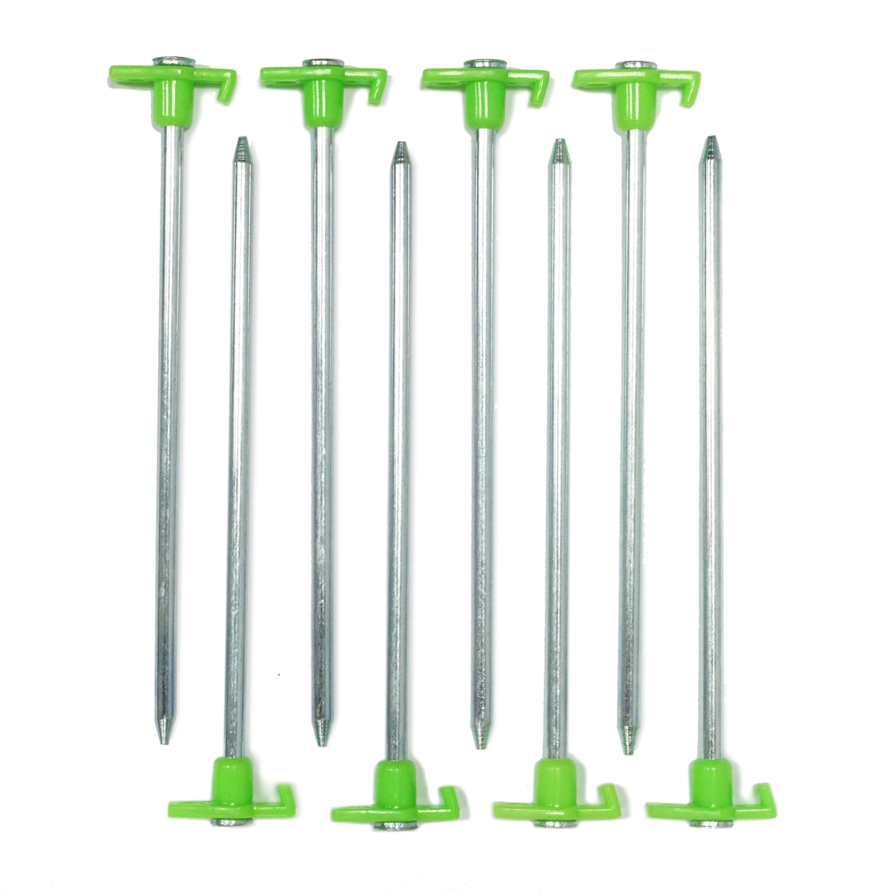 Felsbodenhering Rock Peg Stahlhering Felsbodenheringe Rock Peg – 23 cm, Stahl mit Kunststoffkopf, 8er Pack