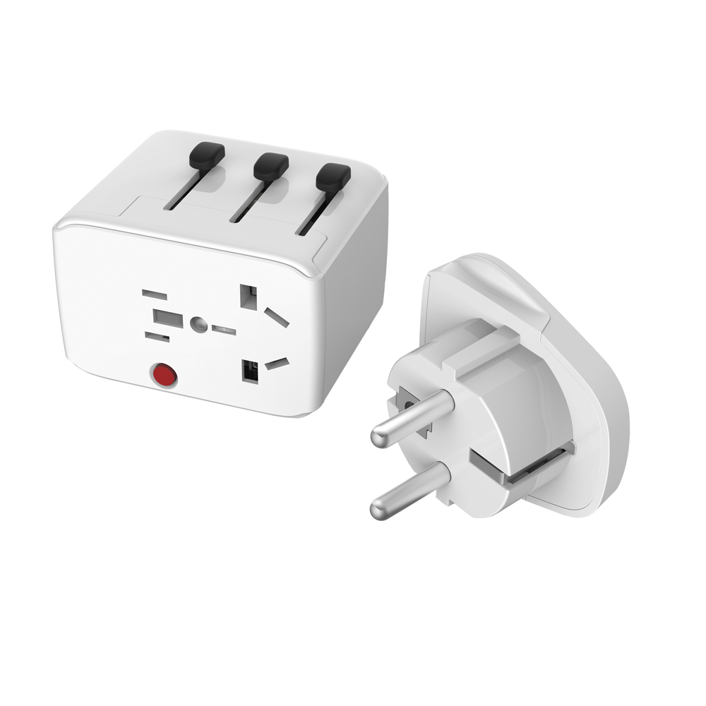 Travel Adapter Reisestecker Reiseadapter für USB- & Schukostecker für alle elektronischen Geräte