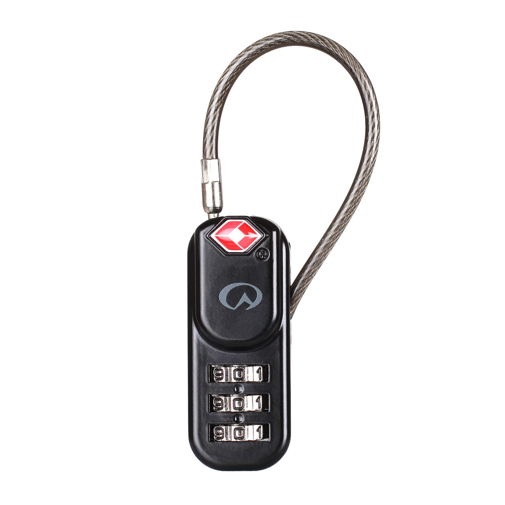 TSA Zipper Zahlenschloss Lifeventure TSA Zipper Zahlenschloss mit Stahlseil