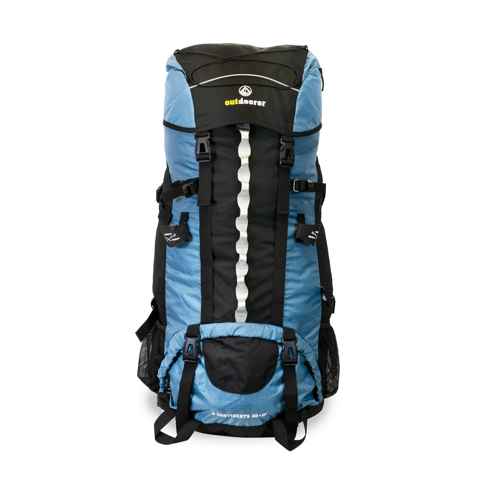 Backpacker Rucksack Front outdoorer 4 Continents 85+10 - der Backpacker Rucksack