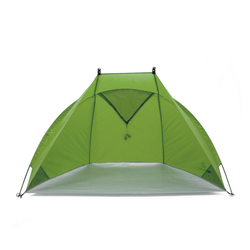Leichte Strandmuschel in Grün - Helios Air 850 für Flugreise und Reisegepäck