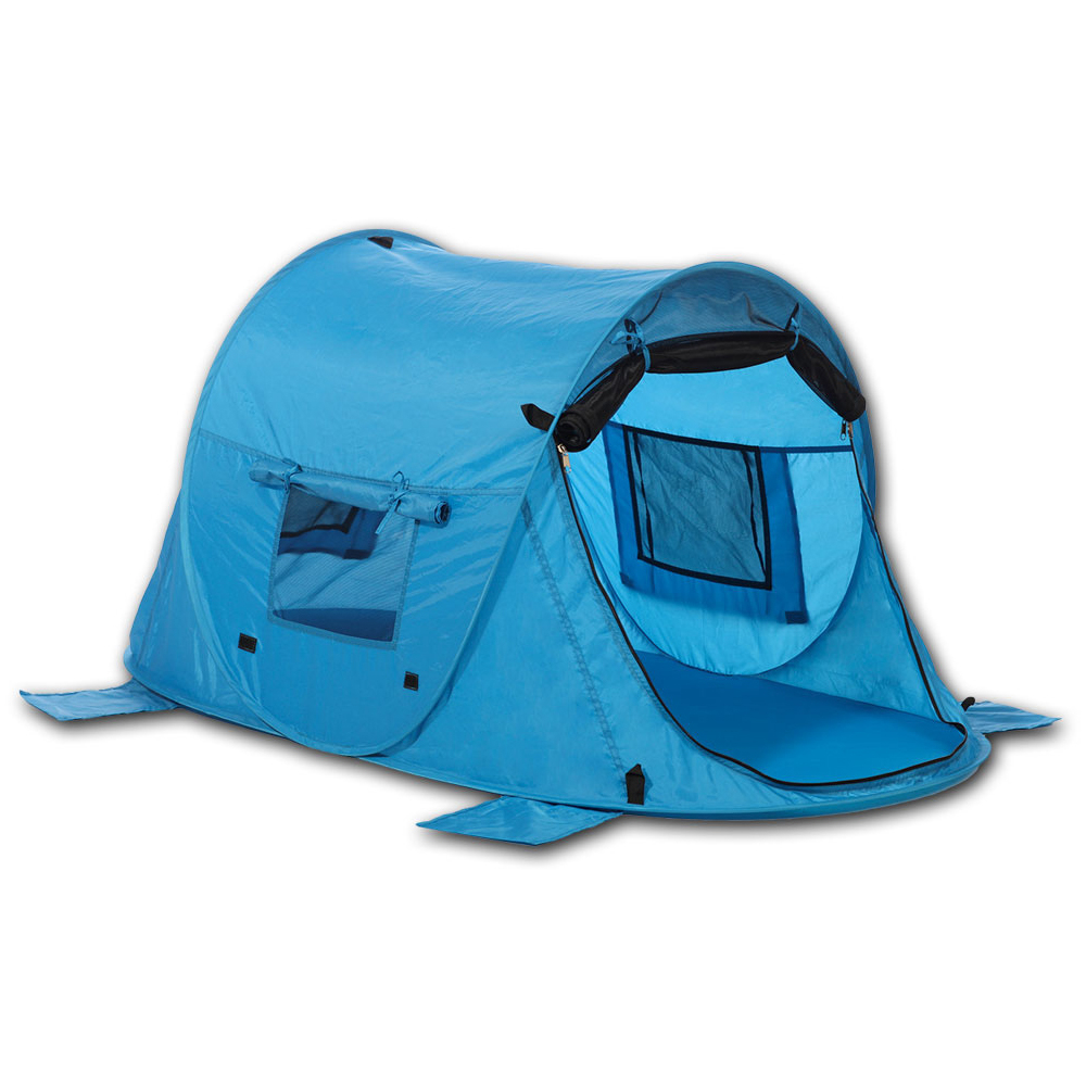 Kinder-Strandmuschel Zack Premium Baby von outdoorer 2. Wahl Kinder-Strandmuschel & Reisebett Zack Premium Baby - UV 80, drei Fenster, Moskitonetz vor dem Eingang