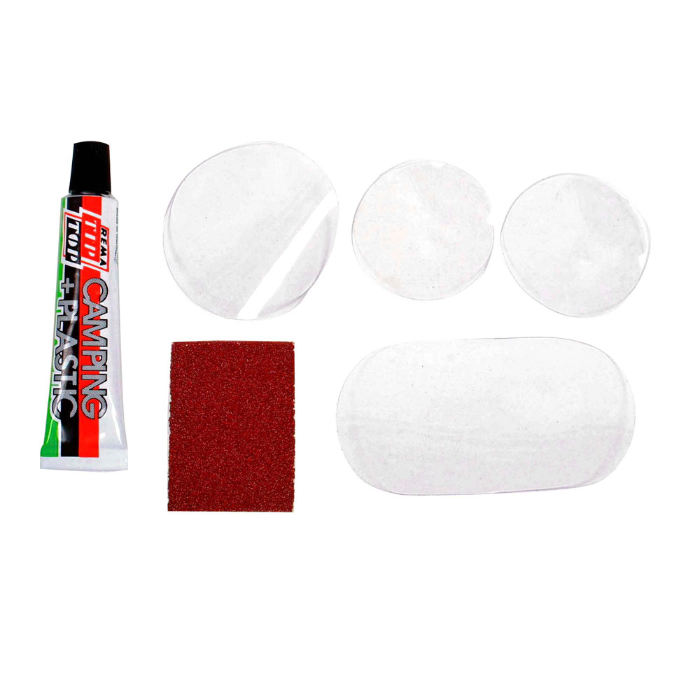 PVC Reparaturset PVC und Gewebe Reparaturset - Flickzeug zur Reparatur von Zelten, Segel, Planen uvm.